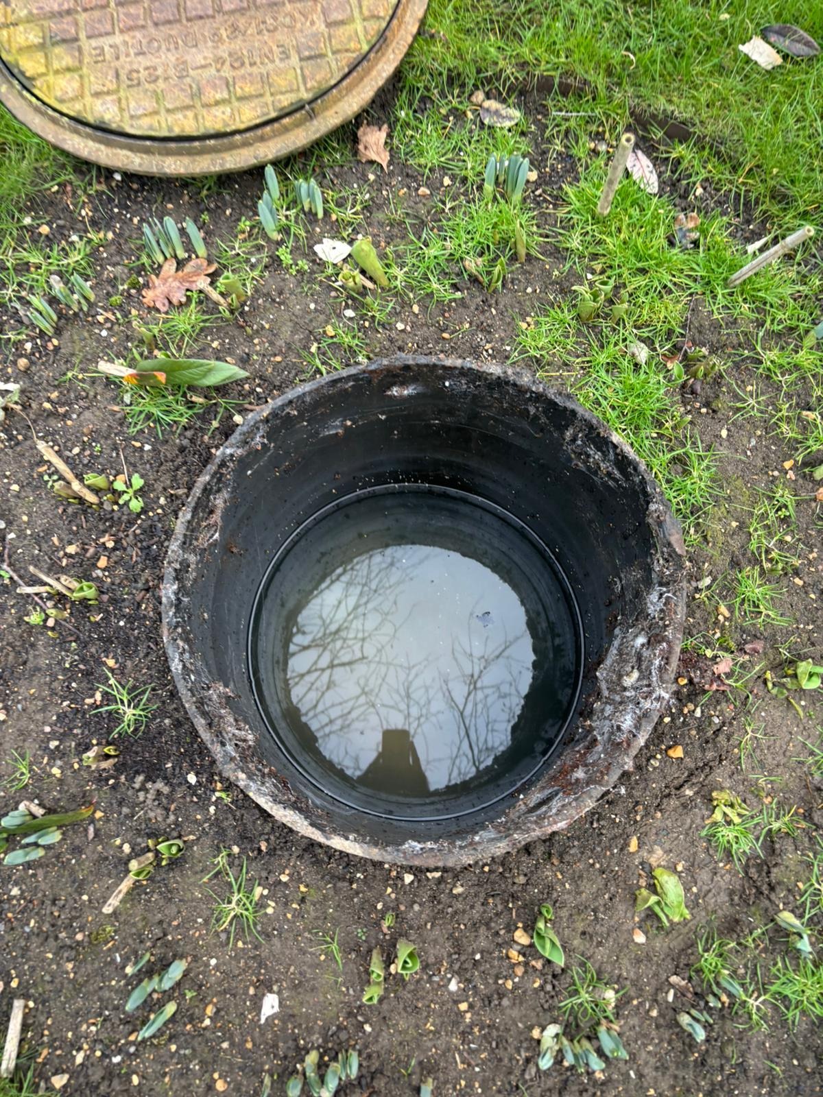 Jace from Just Drainage with professional drainage equipment